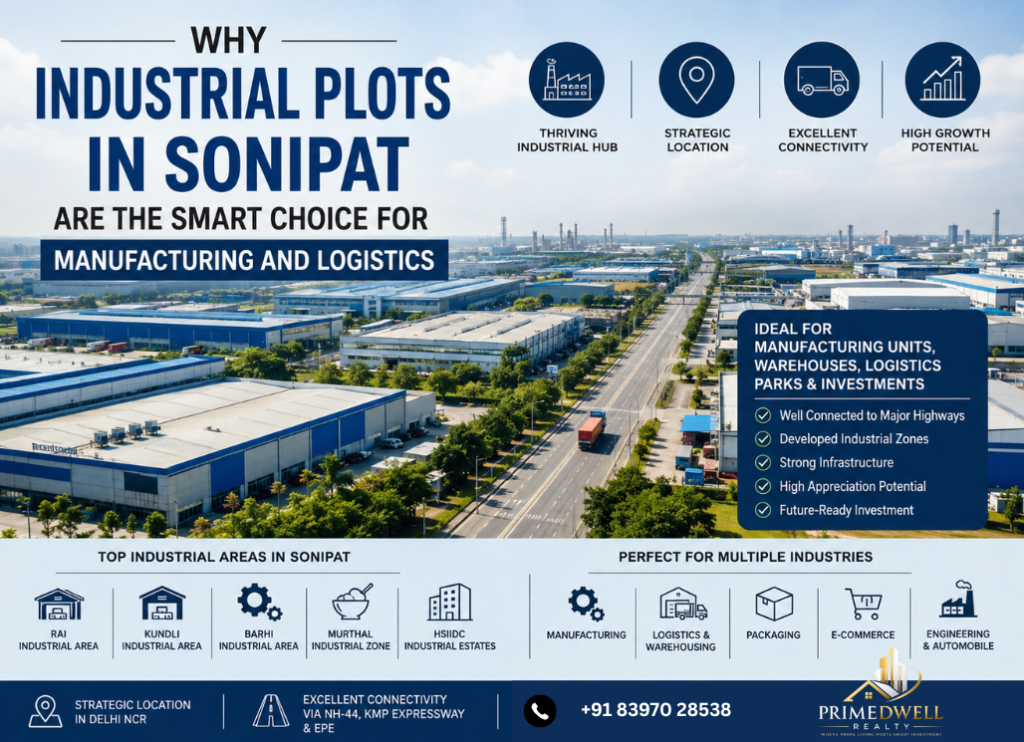 industrial plots in Sonipat