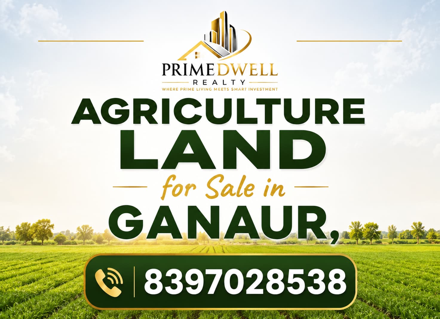 Cost of 1 Acre Agricultural Land for Sale in Ganaur, Sonipat