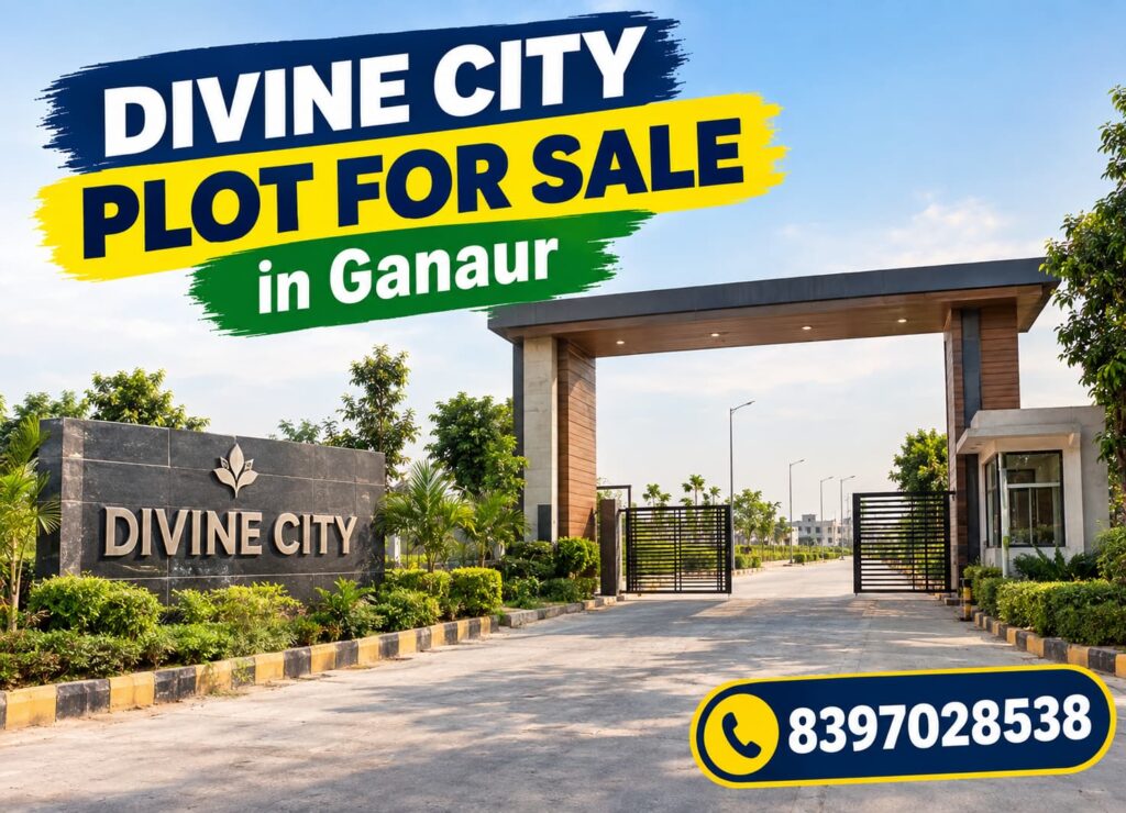 divine city plot for sale in ganaur